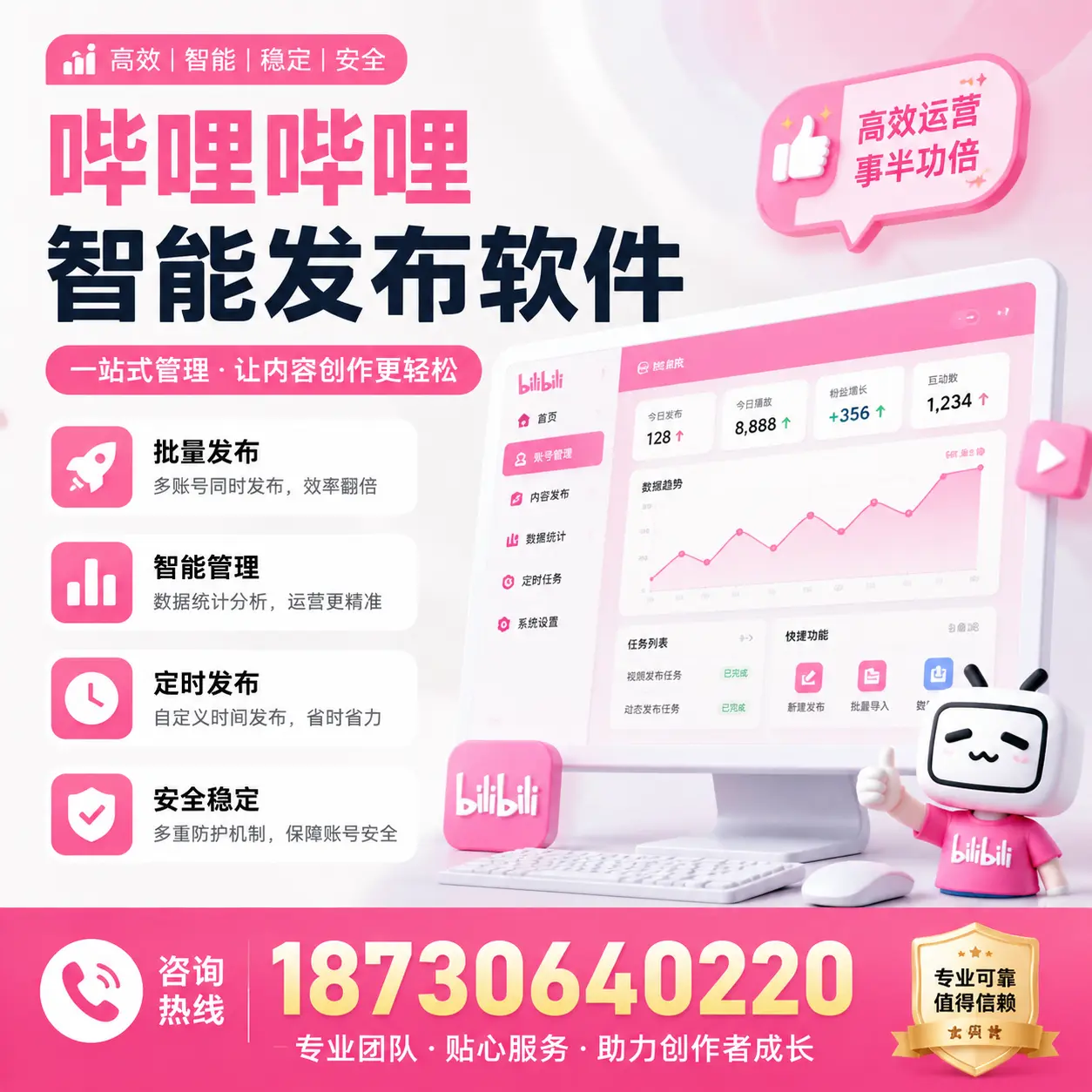 如何评估哔哩哔哩智能发布软件的ROI？廊坊 企业必读